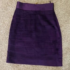 Eggplant Purple Pencil Skirt